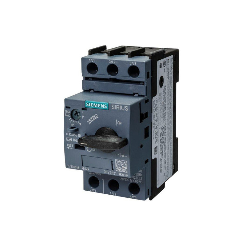 3RV2021-1KA10 Automatinis jungiklis S0, 5,5 kW, 9-12,5 A