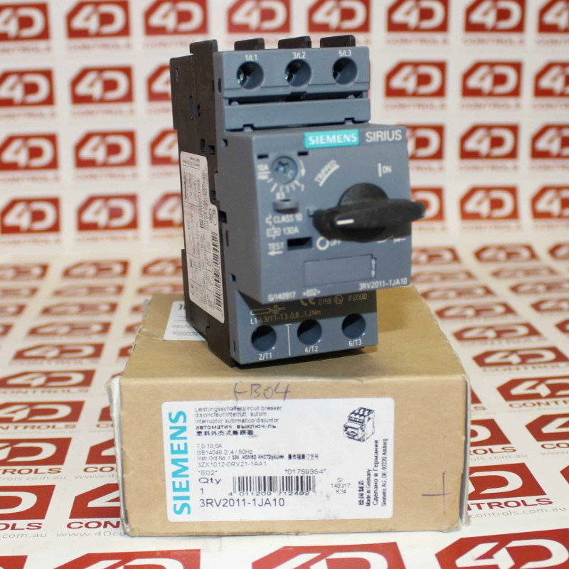 3RV2011-1JA10 Automatinis jungiklis S00, 0,2 5 kW, 0,7-1 A