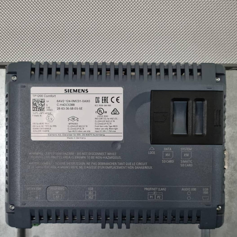 6AV2124-0MC01-0AX0 SIMATIC HMI TP1200 COMFORT SIEMENS