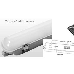 36W/120cm/TRI-PROOF šviestuvas 4000K su IP65 apsauga