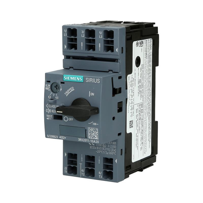 SIEMENS 3RV2011-1GA20 Overload Relay for Motor Protection