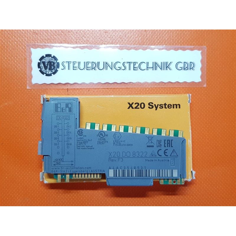 X20DO8322 BR - Automatizavimo komponentas su 9 išėjimais