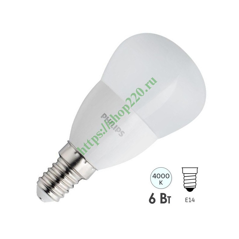 LD-SMNGB45B-60 LED P45 6W/840 E14 lemputė GTV - Efektyvi apšvietimo priemonė