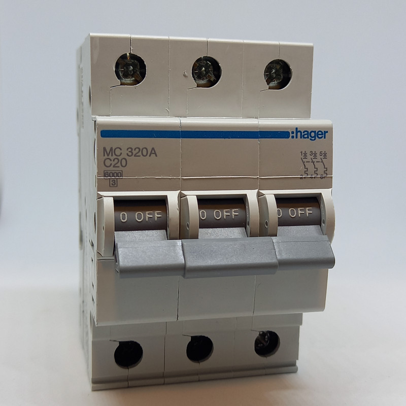 Automatinis jungiklis 3P C20A 6kA