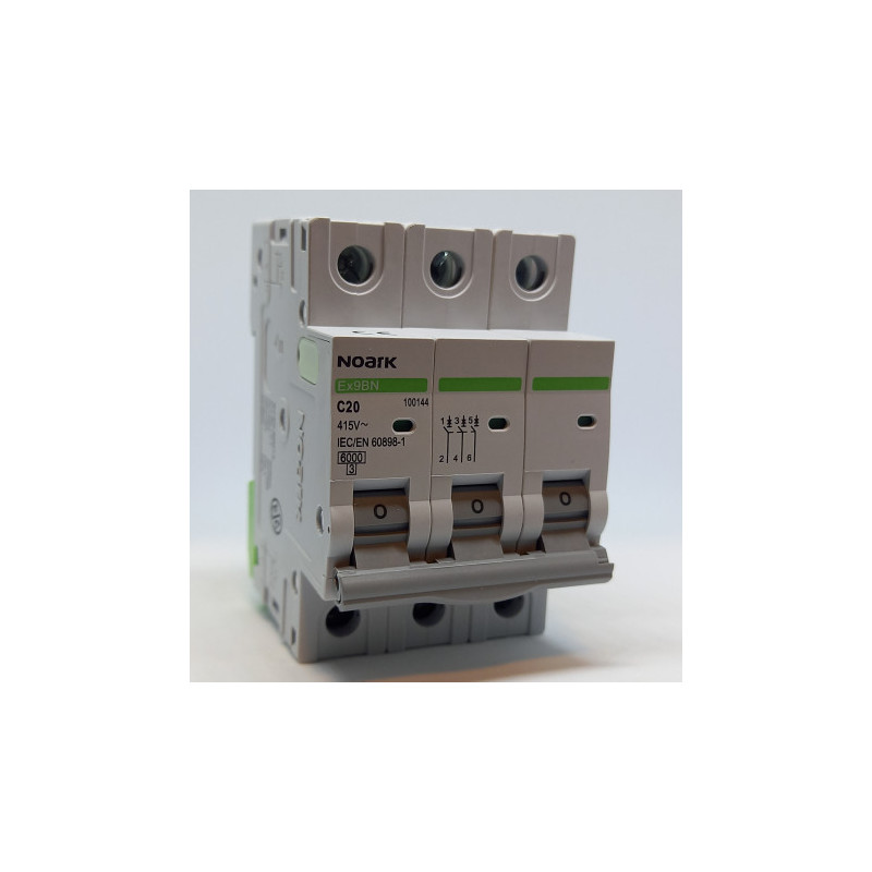 Automatinis jungiklis 3P C20A 6kA - Saugus elektros tinklų valdymas