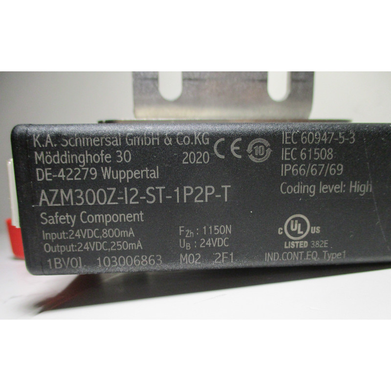 AZM300Z-I2-ST-1P2P-A-DU Safety Switch by Schmersal