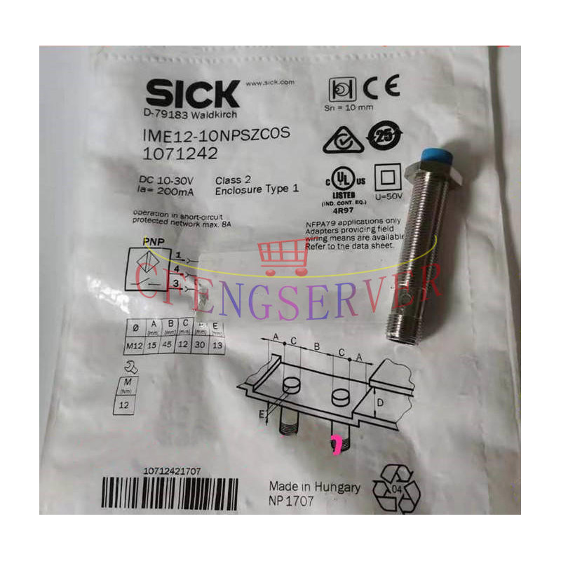 Induktyvinis jutiklis SICK IME12-10NPSZC0S – tiksliai automatikos sistemoms