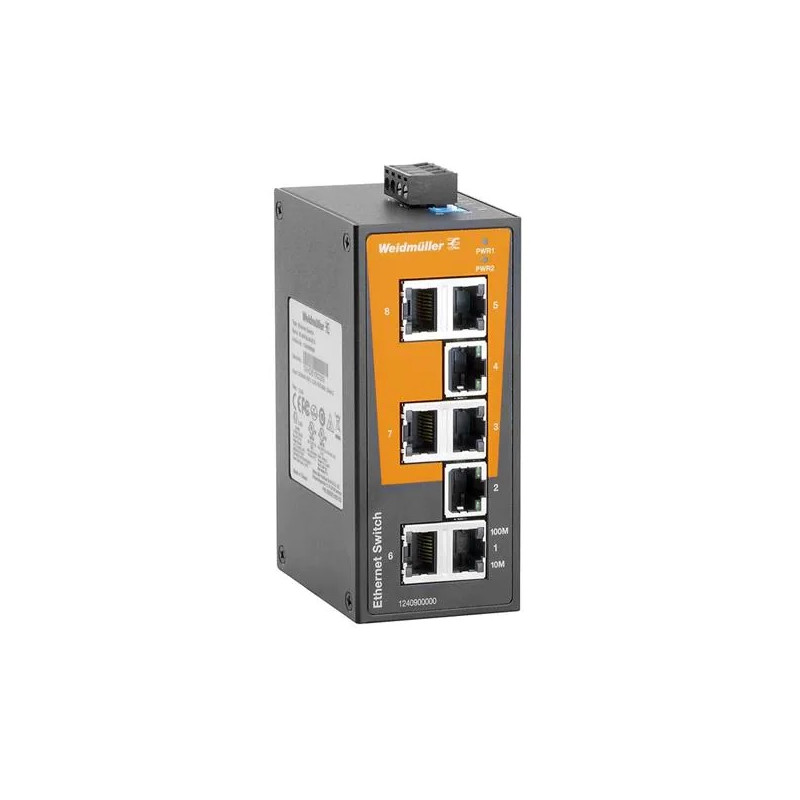 IE-SW-BL08-8TX Ethernet komutatorius, 8x RJ45 port