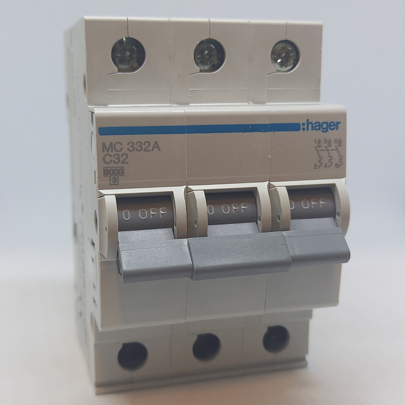 MC332 C32A/3 Automatinis Jungiklis Hager - Reliable Automation Solutions