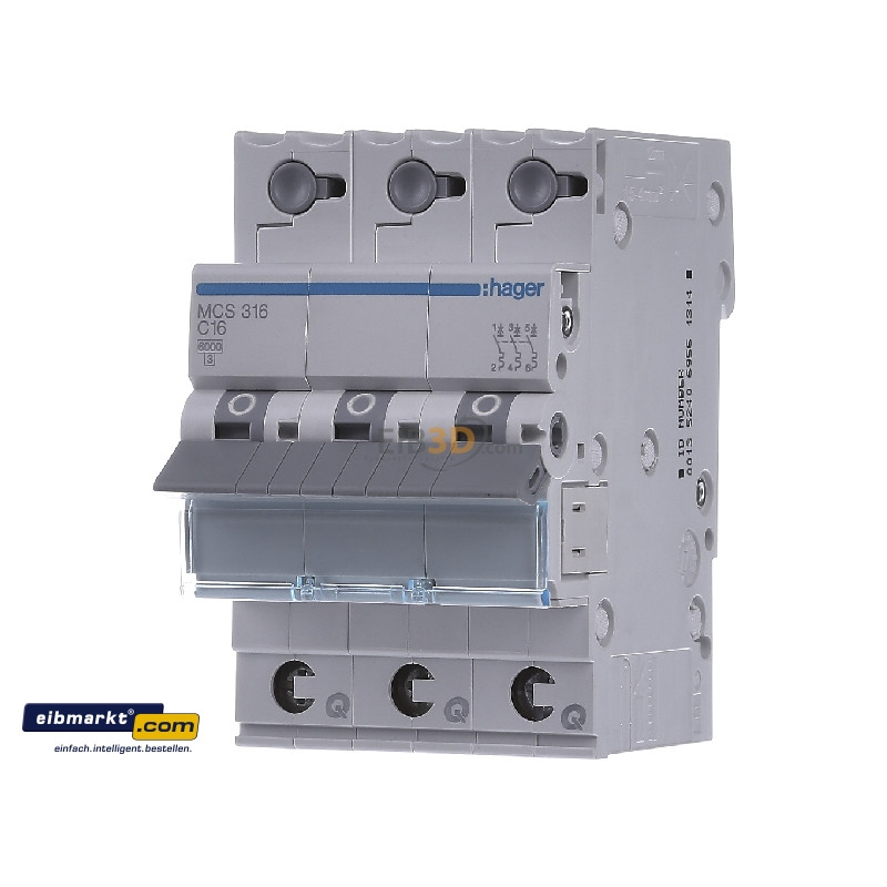 Hager MC316 C16A/3 Automatic Switch - Reliable Automation Solution