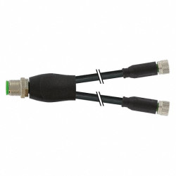 7000-40821-6100030 Y-Distributor M12 Male / M8 Female Connector