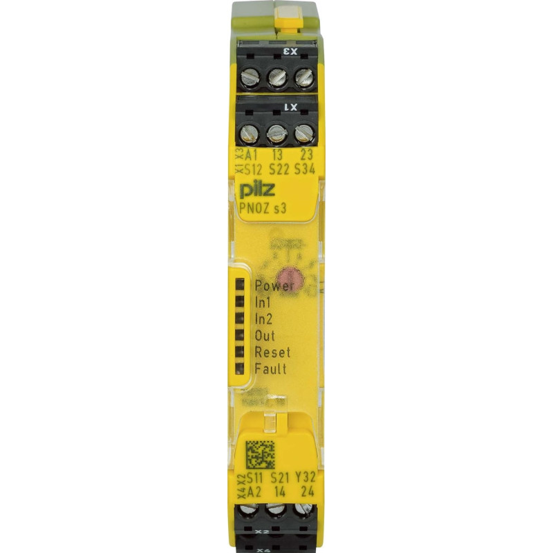 PNOZ s3 24VDC 2 n/o Safety Relay - Pilz
