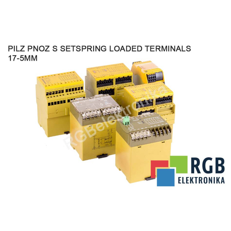 PNOZ s Setspring Loaded Terminals 17.5mm - Reliable Automation Connections