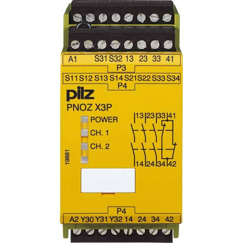 PNOZ X3 24VAC 24VDC Safety Relay - Pilz
