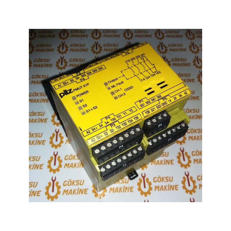 PMUT X1P 24VDC 3n/o 1n/c 5so Pilz