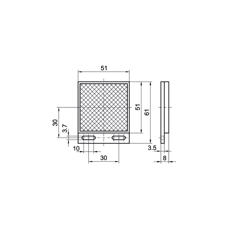 Atšv. R5/L 51x61mm Senopart Laser - Reliable Sensor for Automation