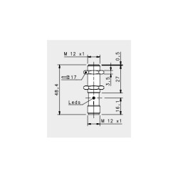 IS-12-G2-S2 Inductive Sensor, PNP NC, M12 - Reliable Detection