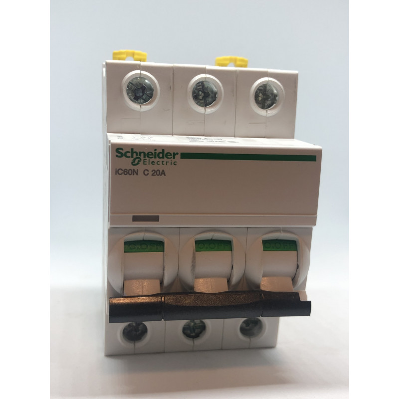 Aut. jung. iC60N 3P 20A C 6kA Circuit Breaker - A9F74320