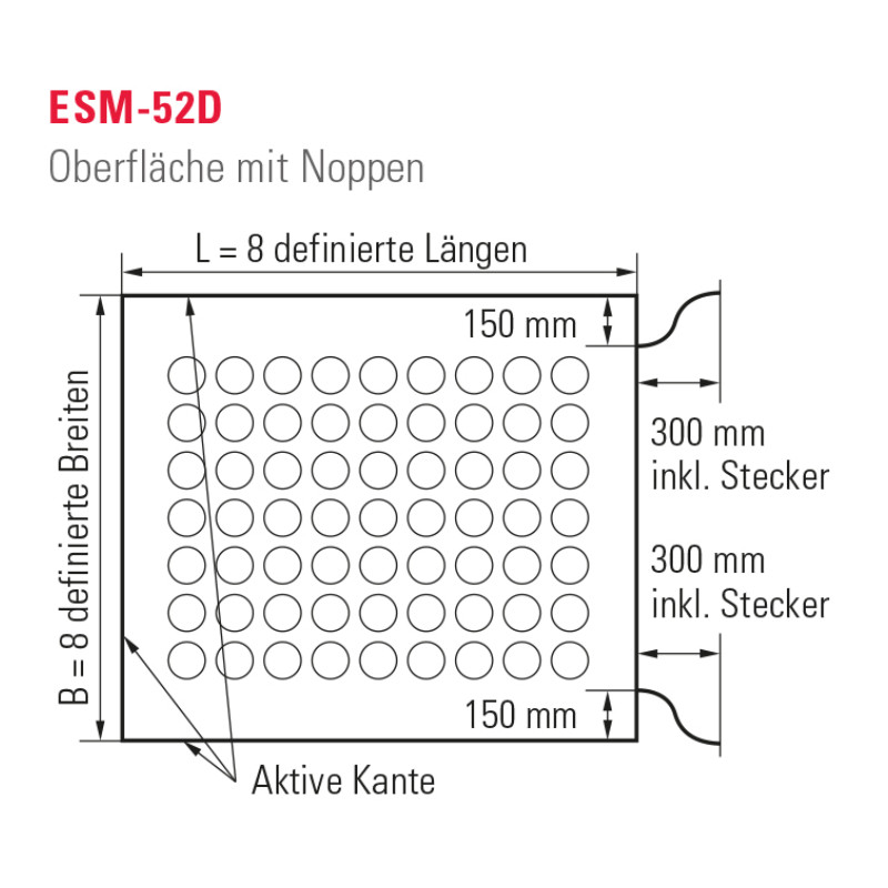 ESM-52D-1200X1000 Pressure sensitive mat