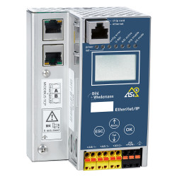ASi-3 EtherNet/IP ModbusTCP Gateway with integrated Safety Monitor, 2 ASi masters