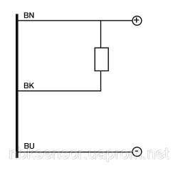 Induktyvinis M12 NC NPN Sensor - 2m Cable