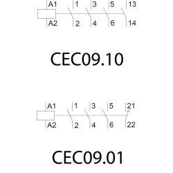 CEC9.10 Variklinis minikontaktorius 4kW - Automatika