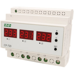 Įtampos kontrolės relė CP-723 - Įtampos stebėjimas ir valdymas