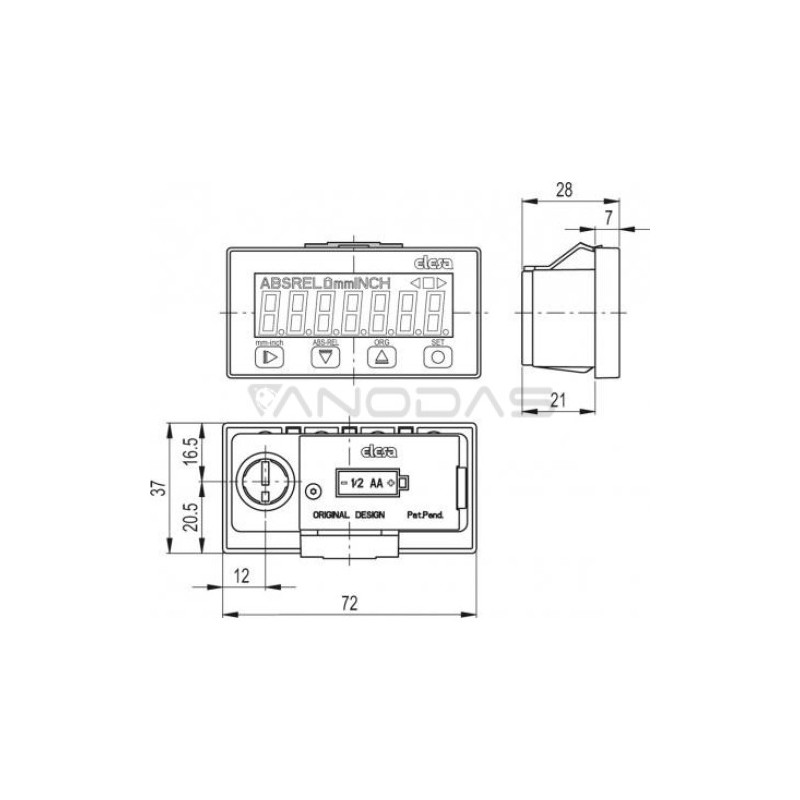 Galinių padėčių indikatorius EBACD2M - Pozicijos rodymo sprendimas