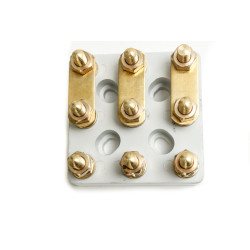 Motor terminal block 9 poles KB 91S - M4 - 44x44