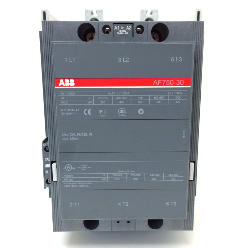 1SFL637001R7011 AF750-30-11 100-250VAC/DC Kontaktorius