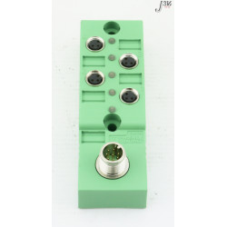 SACB 4/3-L-PTP-M7 HD paskirstymo dėžutė, 4xM8, 3pin, A koduotė