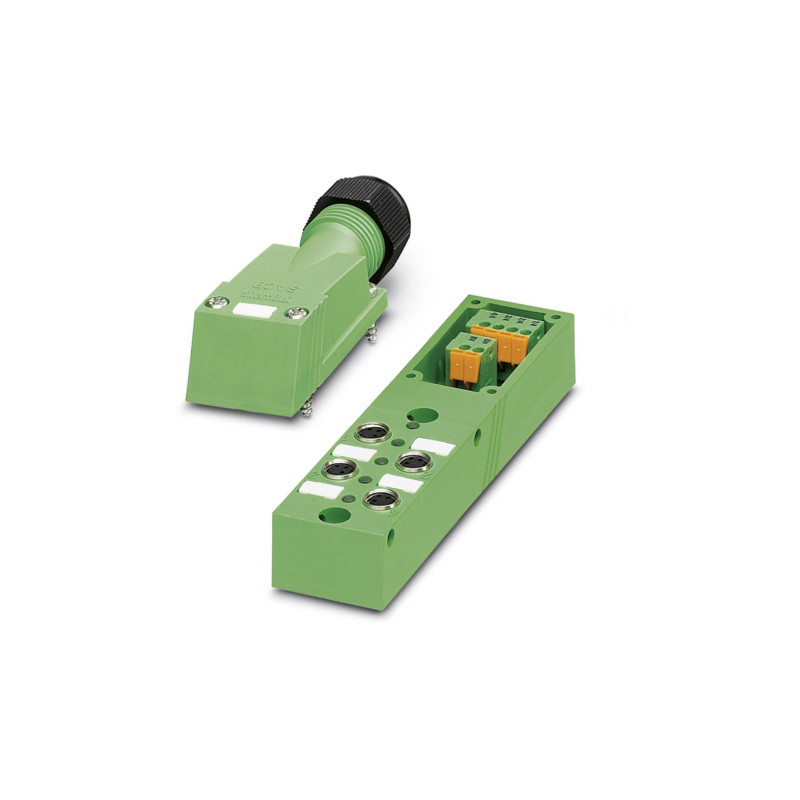 SACB 4/3-L-PTP-M7 HD paskirstymo dėžutė, 4xM8, 3pin, A koduotė