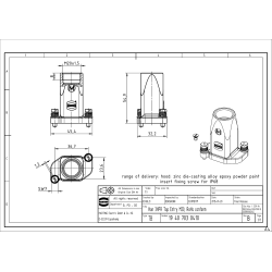 Enclosure for connectorsHDCsize 3Afor cableHan HPRM20