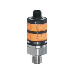 Pressure switch with intuitive switch point setting Ifm