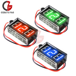 Voltmetras LED panelinis, darbinė įtampa DC 3.5V-30V, matuojama įtampa DC 0-33V