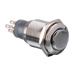 1241.6664.1124000 - Pushbutton Switch, Vandal Proof Momentary Function 3 A 125 VAC / 250 VAC 1CO IP67