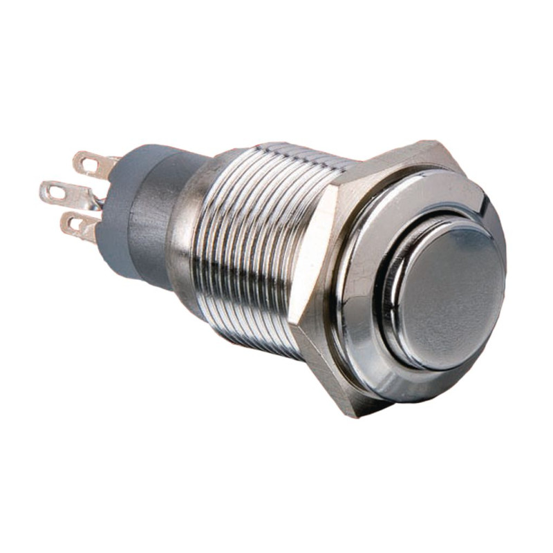 1241.6664.1124000 - Pushbutton Switch, Vandal Proof Momentary Function 3 A 125 VAC / 250 VAC 1CO IP67