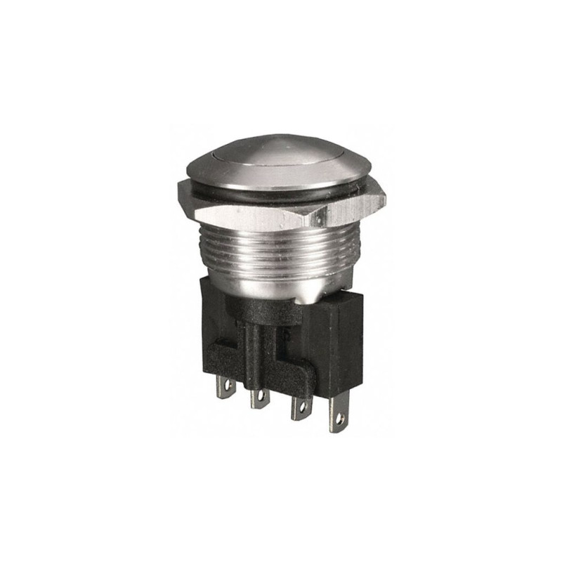 1241.6664.1124000 - Pushbutton Switch, Vandal Proof Momentary Function 3 A 125,VAC / 250 VAC 1CO IP67