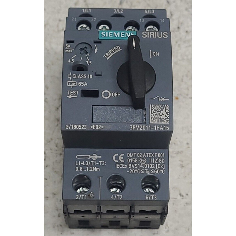3RV2011-1FA15 Circuit breaker size S00 for motor protection