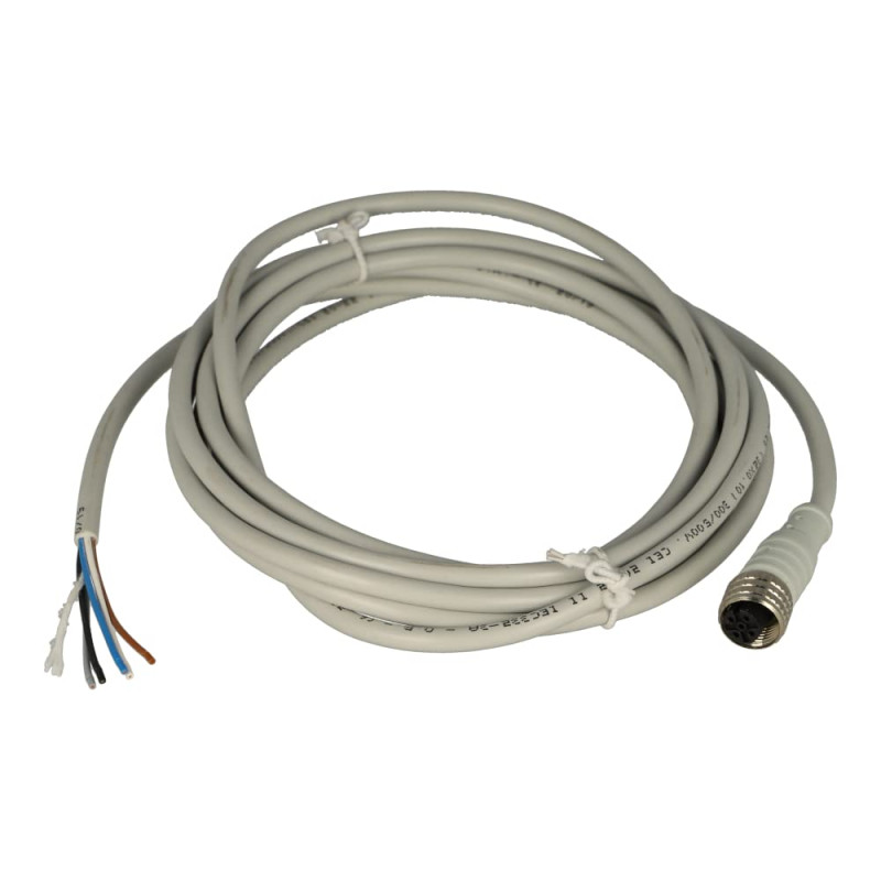 Cable with connector for safety barrier CS-A1-03-U-05 M12, 5pin, 5m.