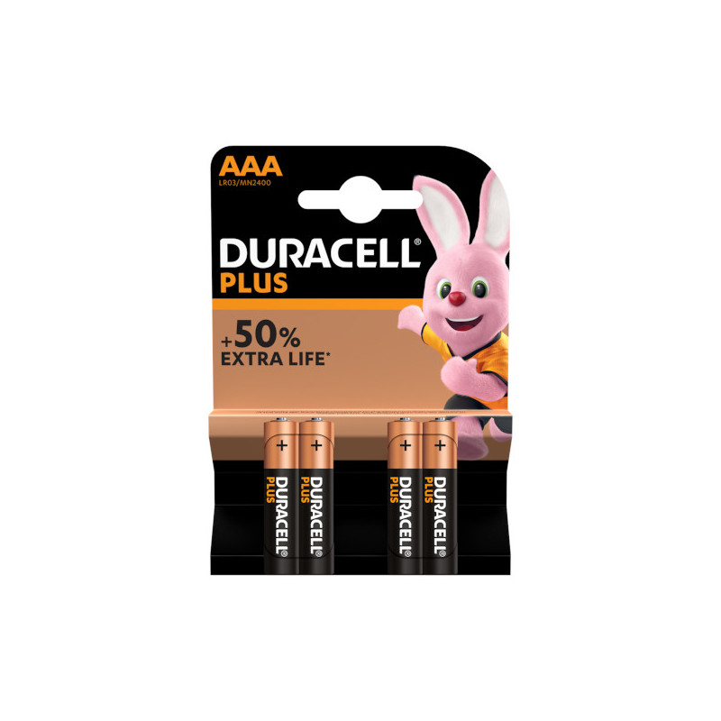 Duracell Plus Power AAA 1.5V 4-pack
