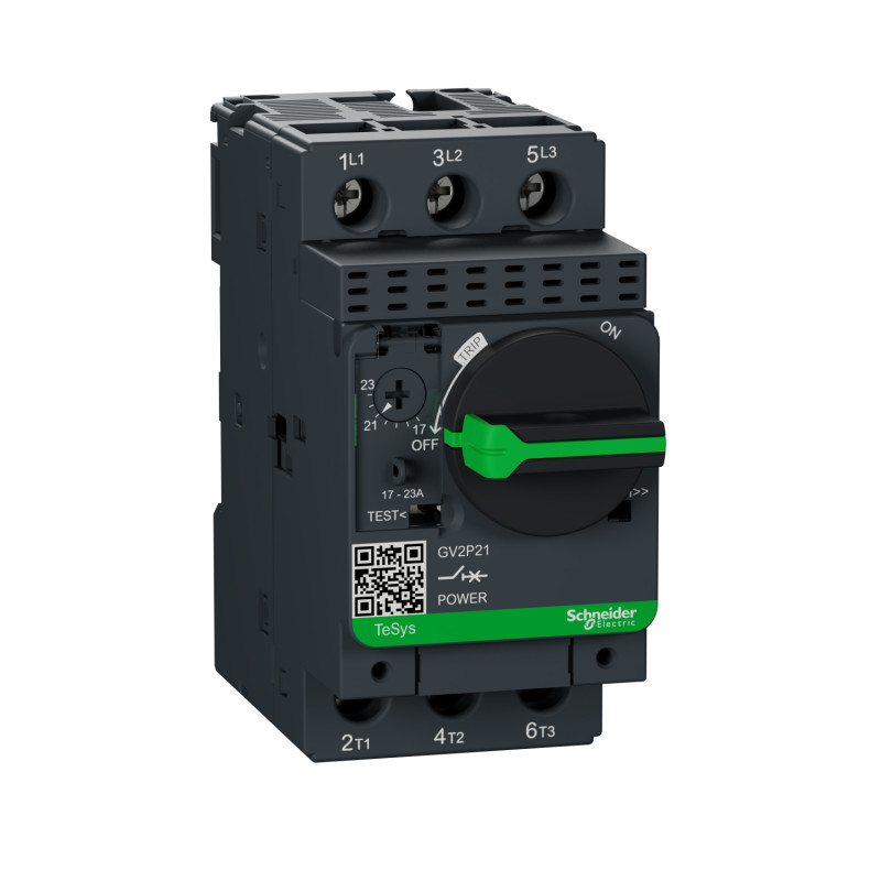 TeSys GV2P - motor circuit breaker - 1..1.6A - 3P 3d