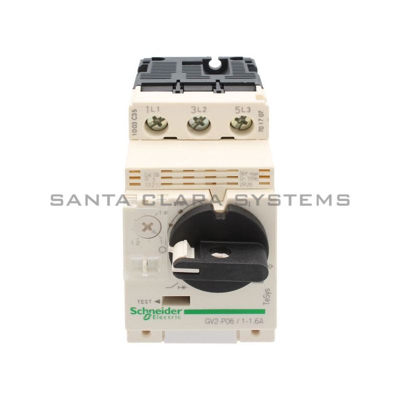 TeSys GV2P - motor circuit breaker - 1..1.6A - 3P 3d