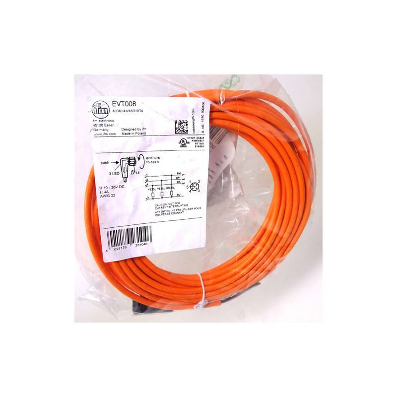 Connecting Cable with Socket Ifm EVM008